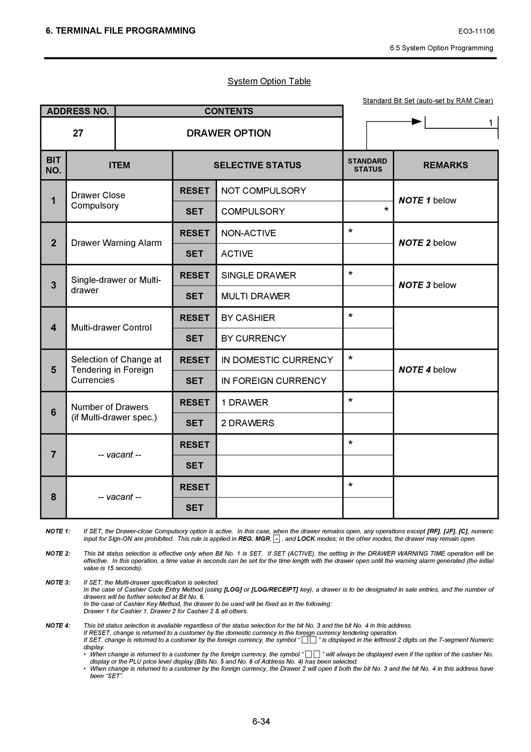 Toshiba MA-600 manual Drawer Close, Compulsory, Drawer Warning Alarm, Single-drawer or Multi, Multi-drawer Control 