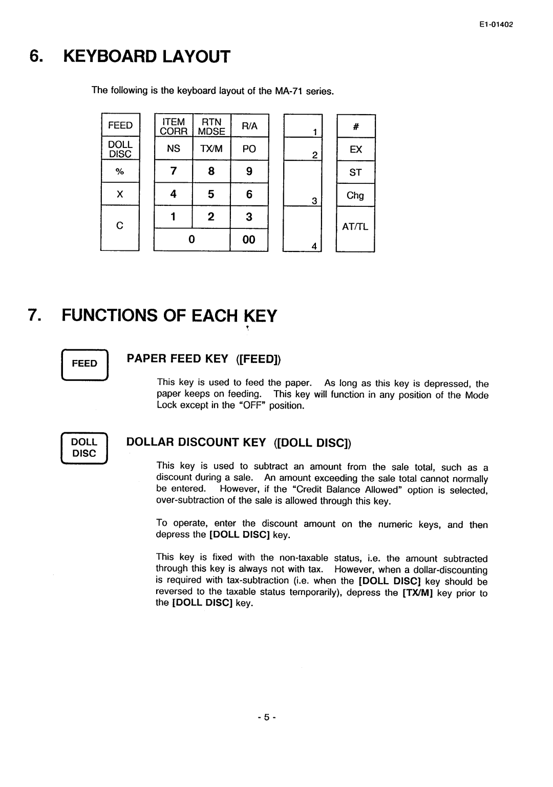 Toshiba MA-71 manual 