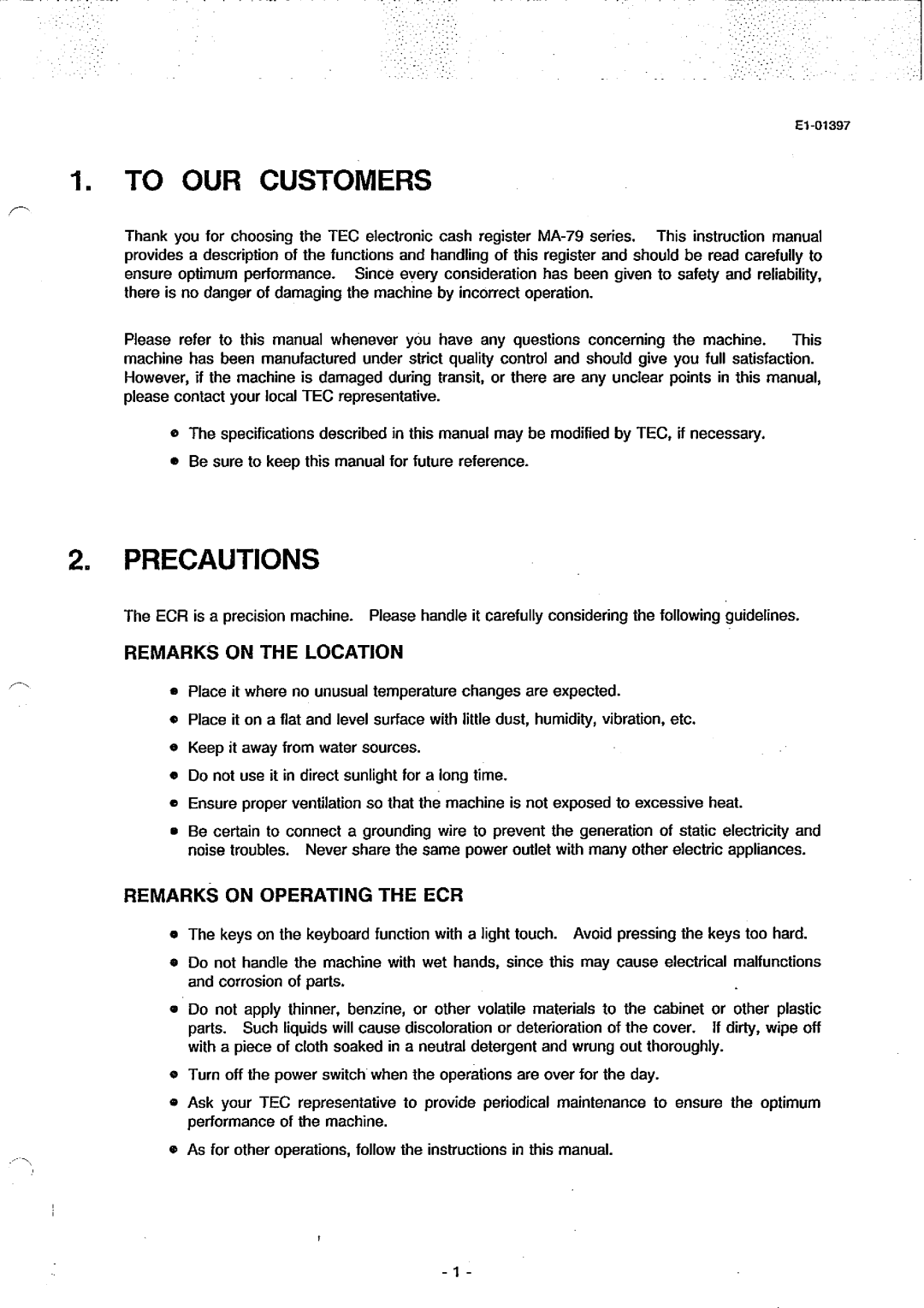 Toshiba MA-79 manual 