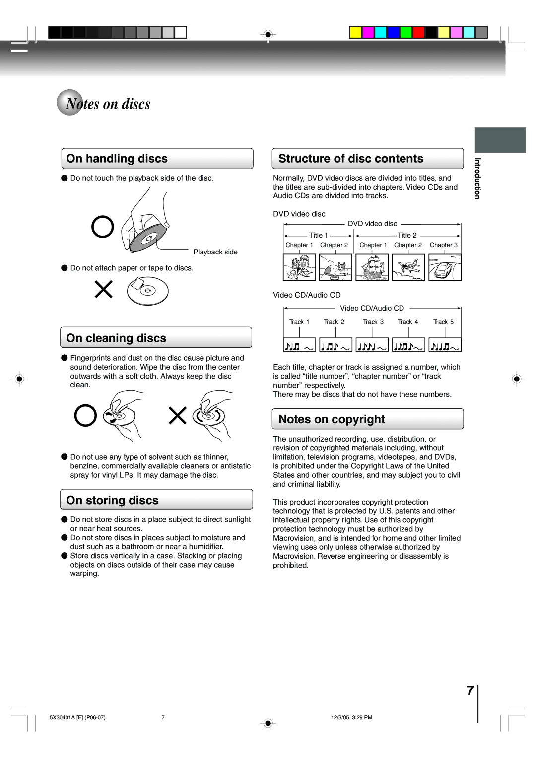 Toshiba MD20Q42, MD13Q42 owner manual On handling discs, On cleaning discs, Structure of disc contents, On storing discs 