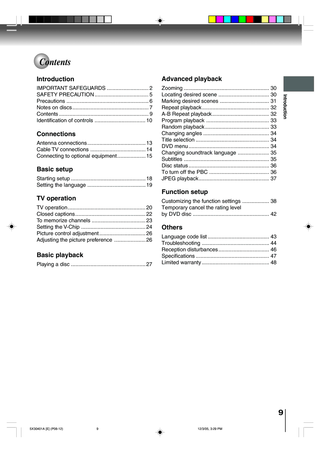 Toshiba MD20Q42, MD13Q42 owner manual Contents 