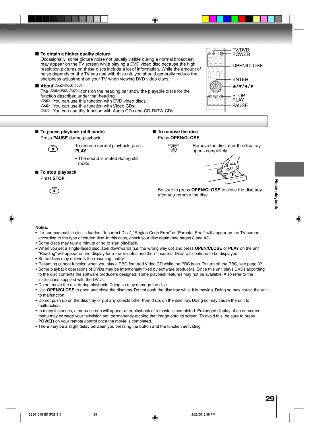 Toshiba MD14F51 owner manual Play 