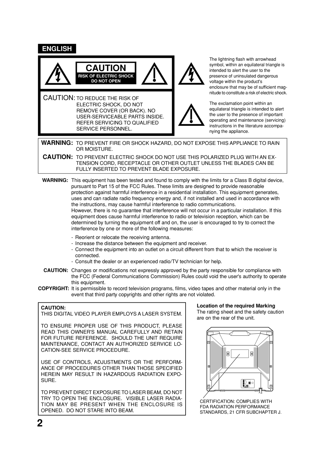 Toshiba MD20FN1C/R owner manual English 