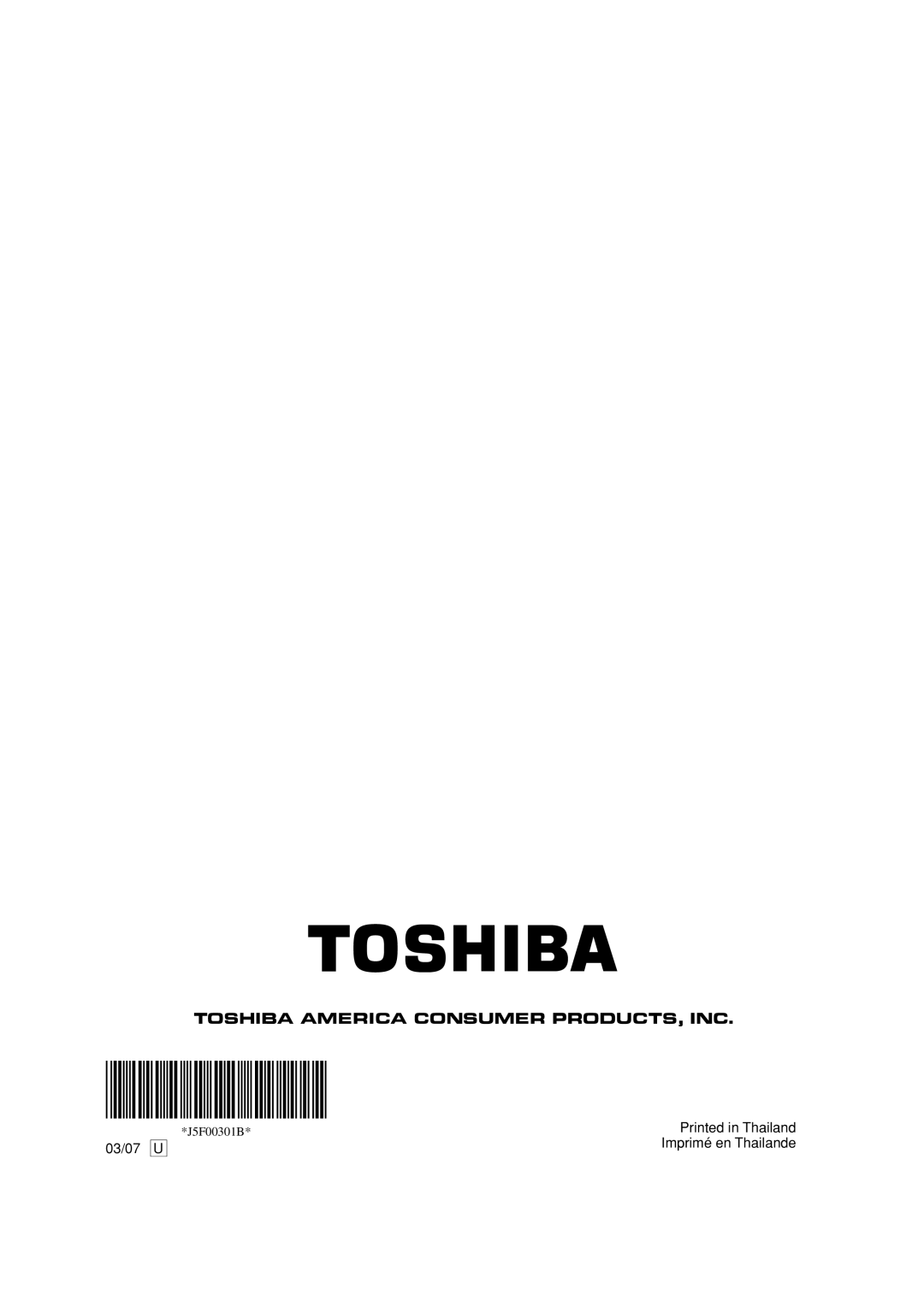 Toshiba MD20FN1C/R owner manual 03/07 U 