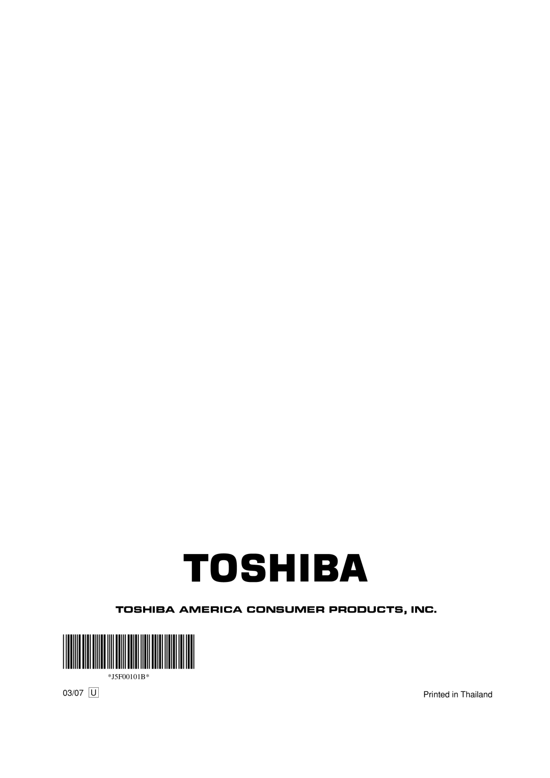 Toshiba MD20FN1/R owner manual 03/07 U 