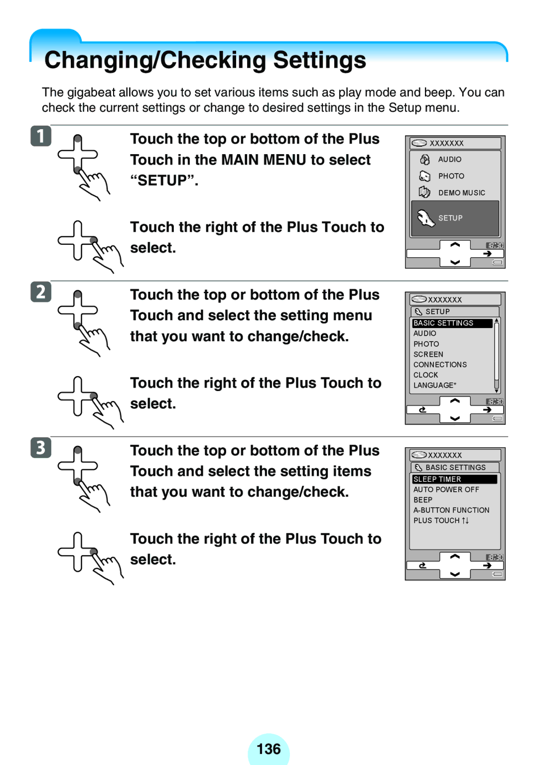 Toshiba MEGF10S, MEG-F40, MEGF20K, MEG-F20, MEGF10K, MEG-F60 owner manual Changing/Checking Settings 