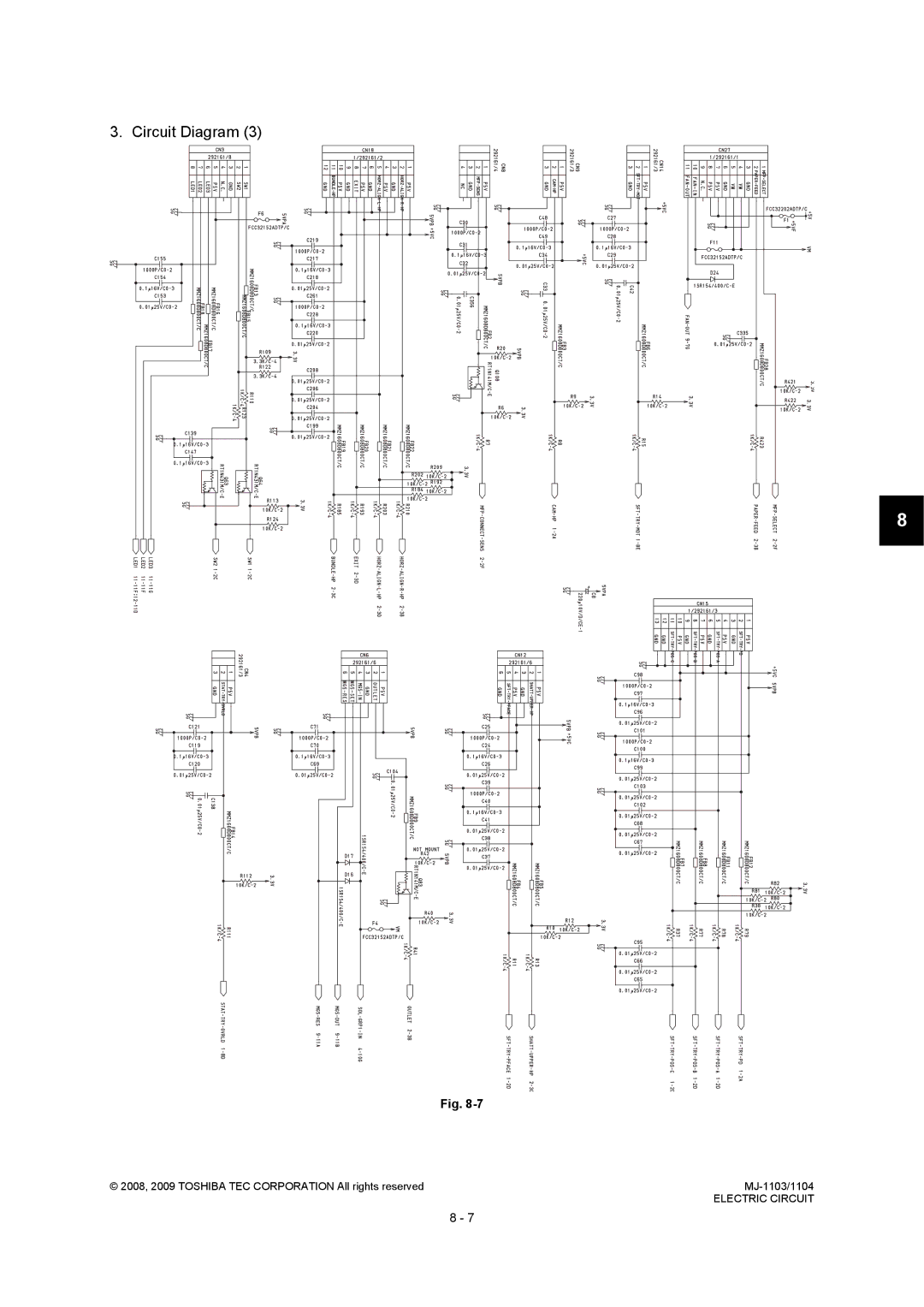 Toshiba MJ-1103, MJ-1104 service manual Circuit Diagram 