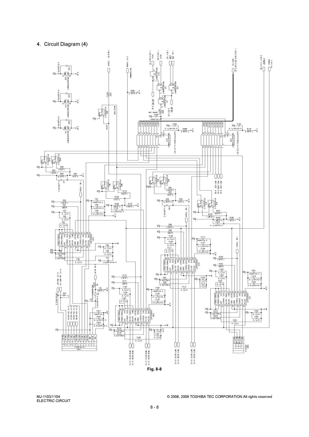 Toshiba MJ-1104, MJ-1103 service manual Circuit Diagram 