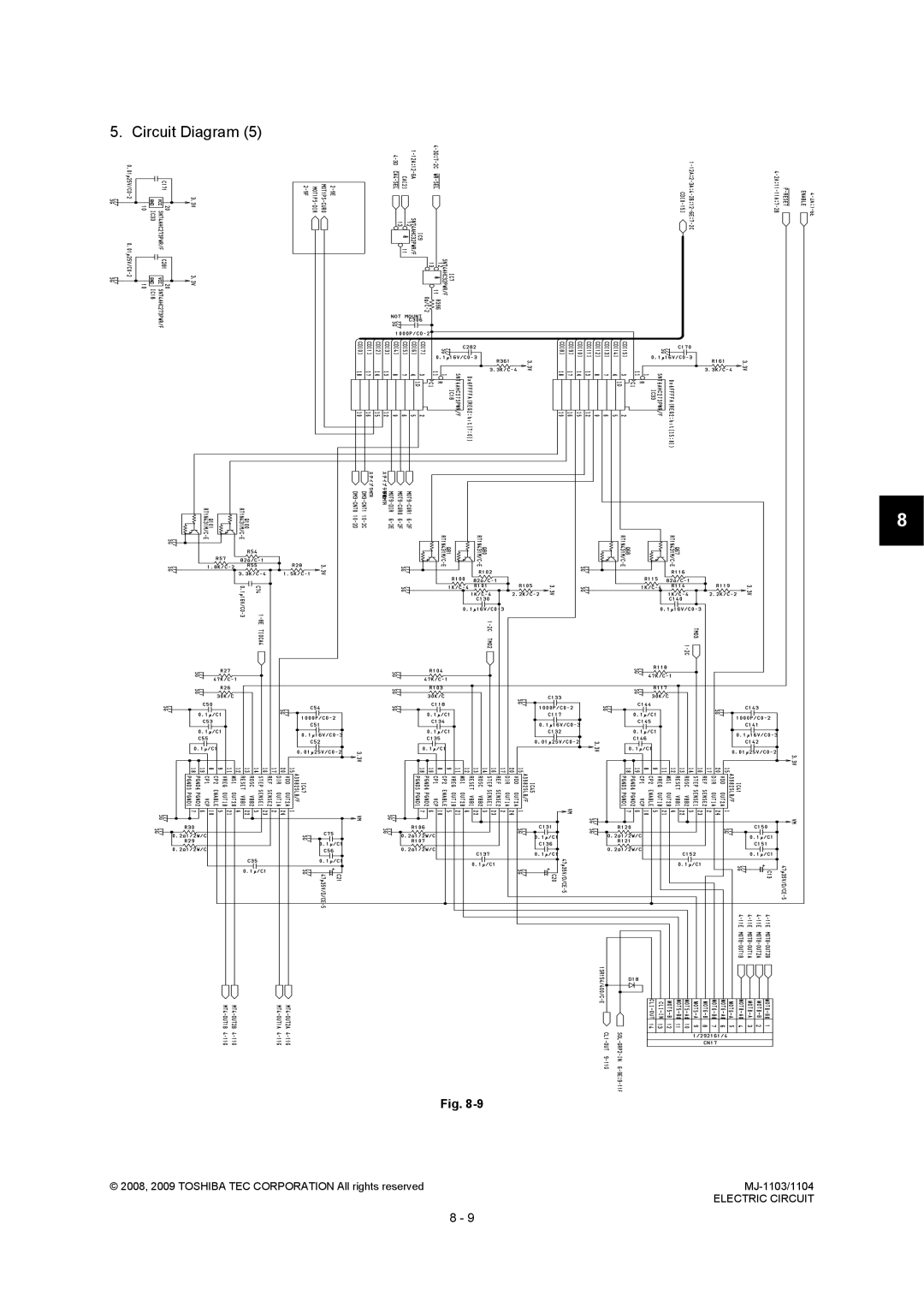 Toshiba MJ-1103, MJ-1104 service manual Circuit Diagram 