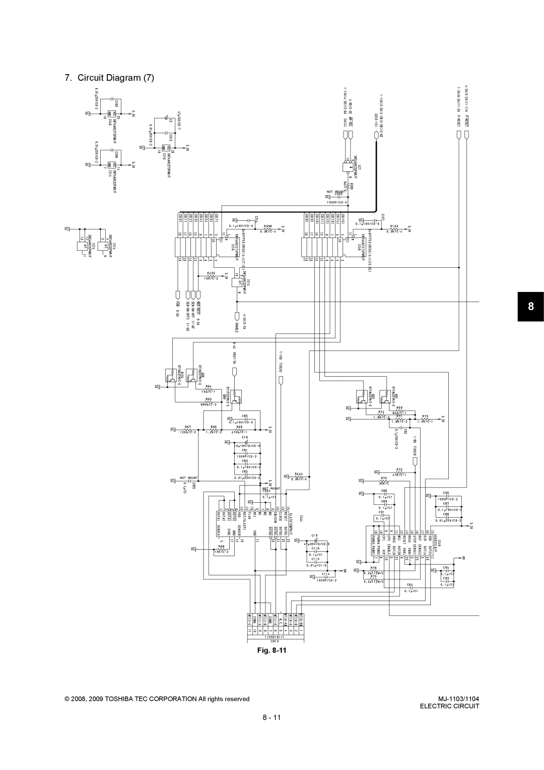 Toshiba MJ-1103, MJ-1104 service manual Circuit Diagram 