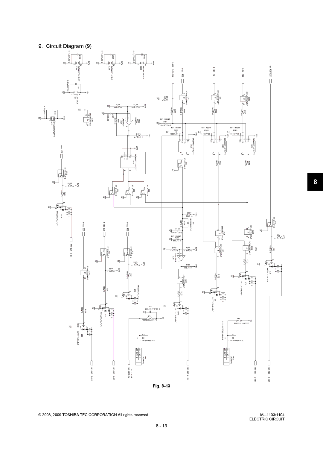 Toshiba MJ-1103, MJ-1104 service manual Circuit Diagram 