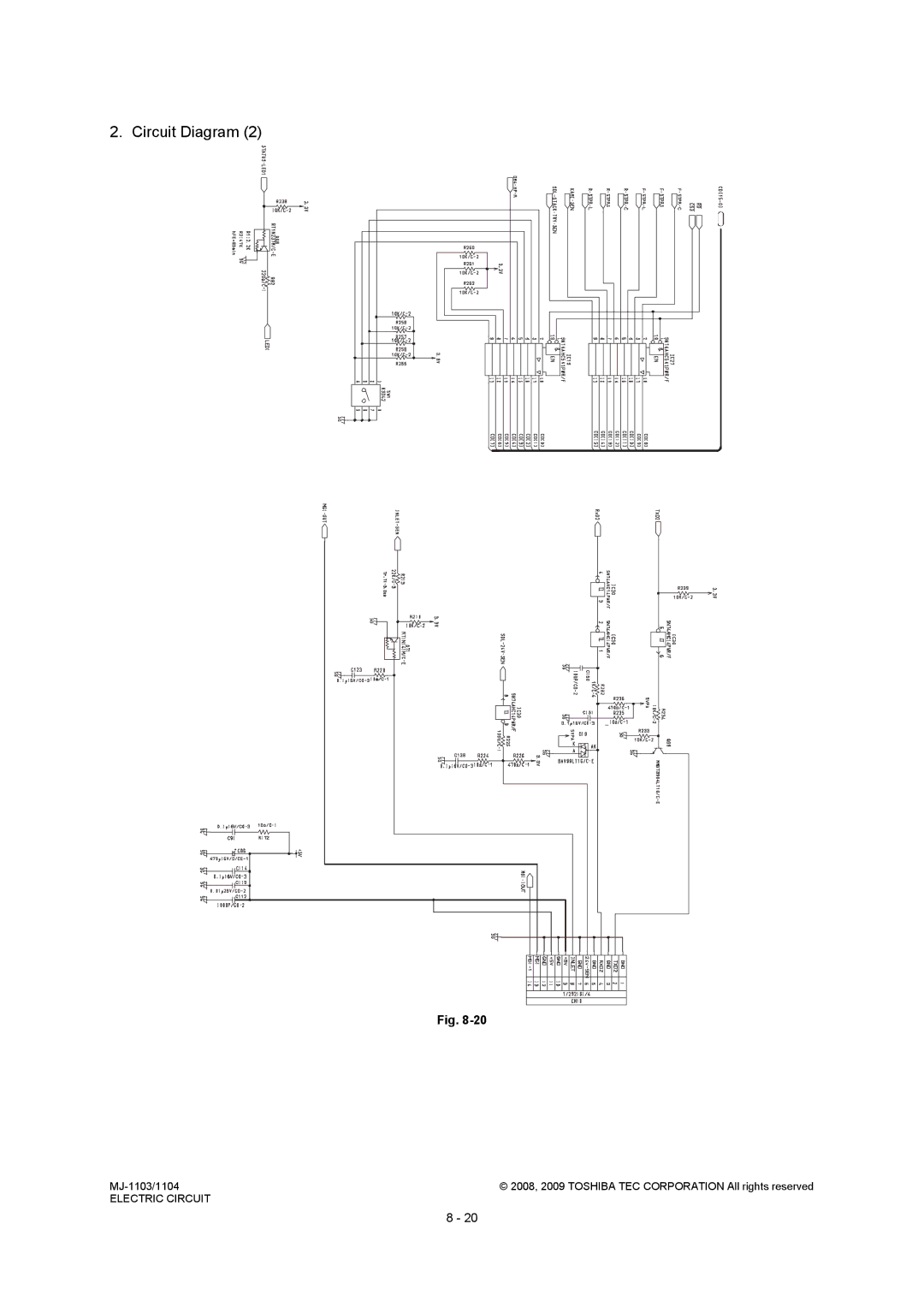 Toshiba MJ-1104, MJ-1103 service manual 2008, 2009 Toshiba TEC Corporation All rights reserved 