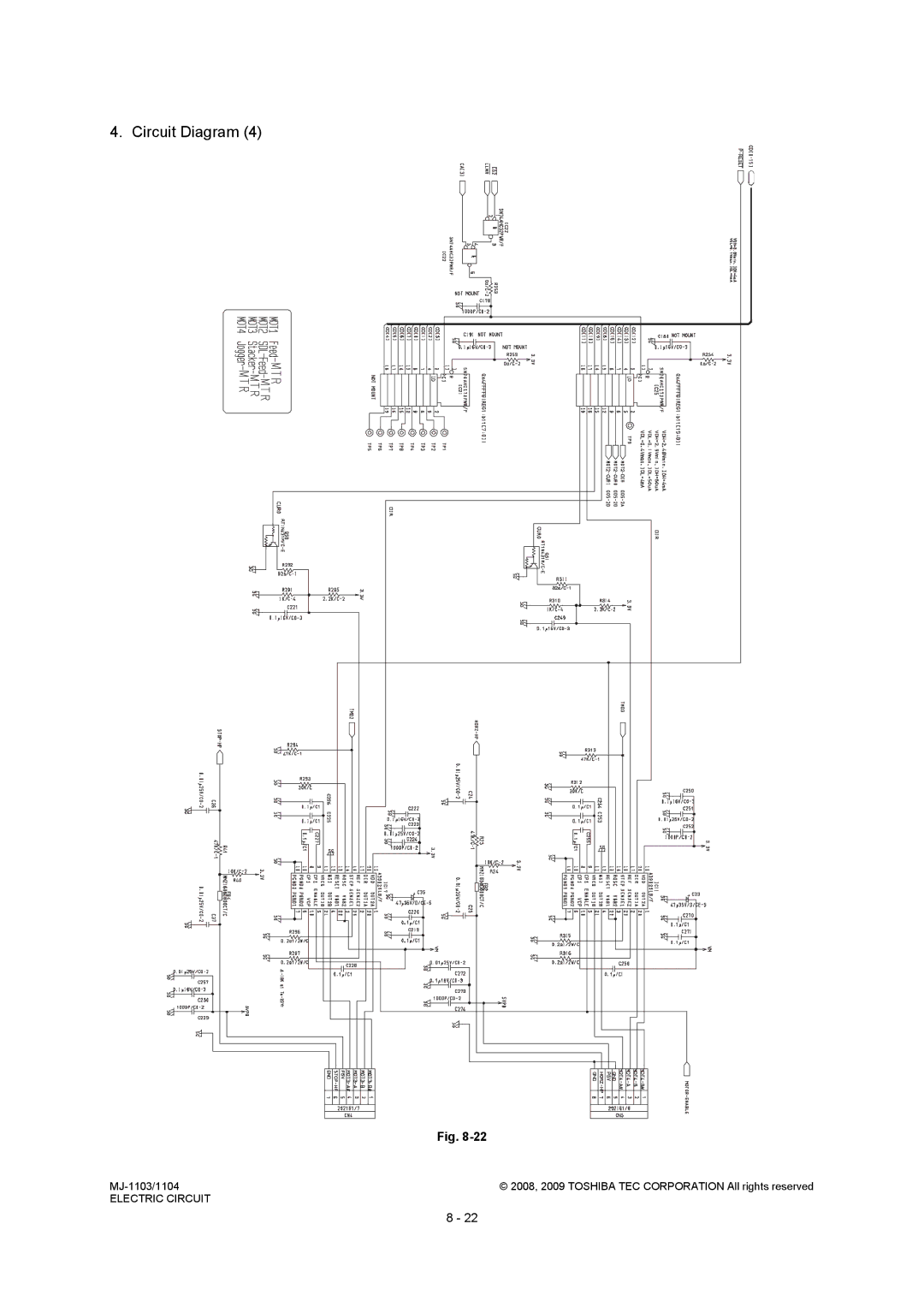 Toshiba MJ-1104, MJ-1103 service manual 2008, 2009 Toshiba TEC Corporation All rights reserved 