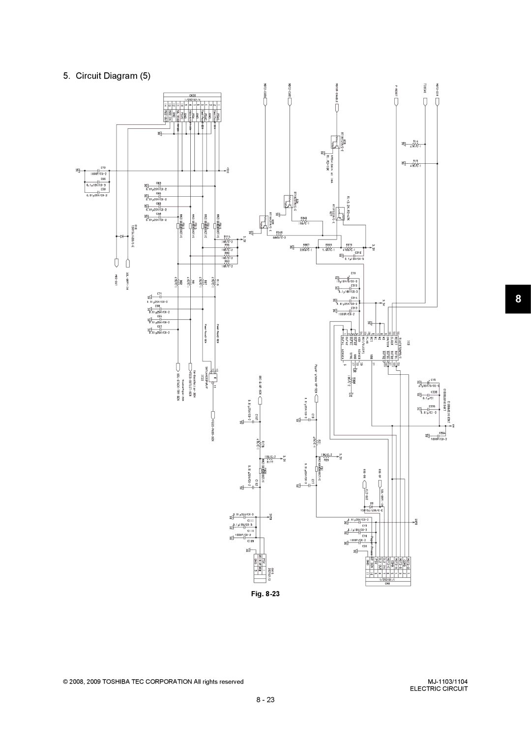 Toshiba MJ-1103, MJ-1104 service manual Circuit Diagram 