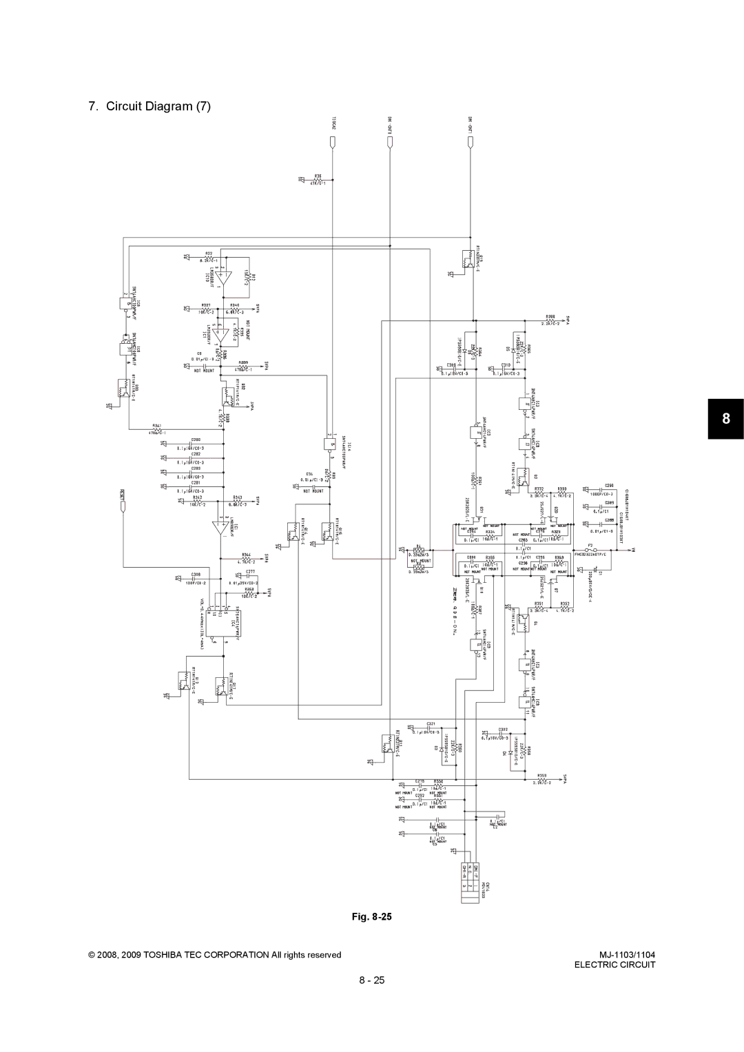 Toshiba MJ-1103, MJ-1104 service manual Circuit Diagram 