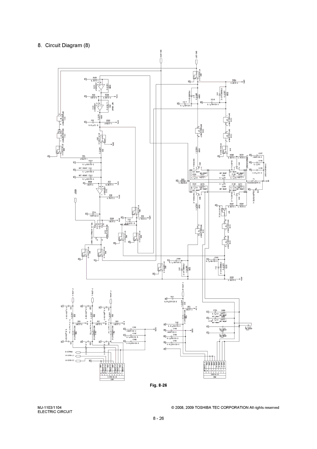 Toshiba MJ-1104, MJ-1103 service manual Circuit Diagram 