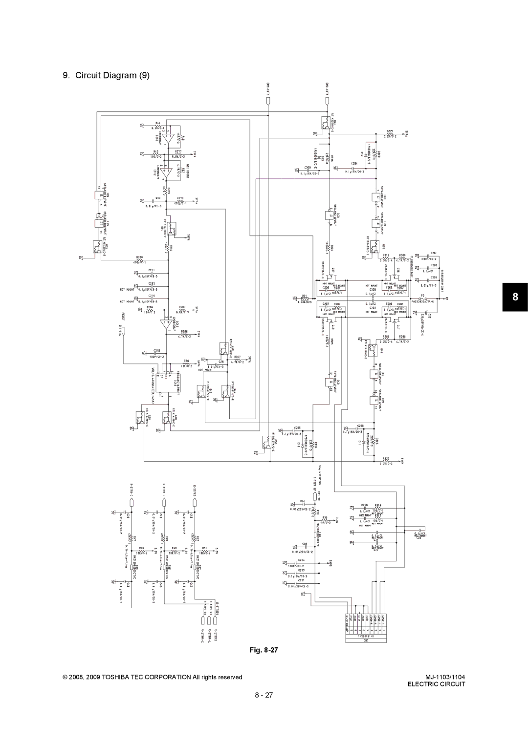 Toshiba MJ-1103, MJ-1104 service manual Circuit Diagram 