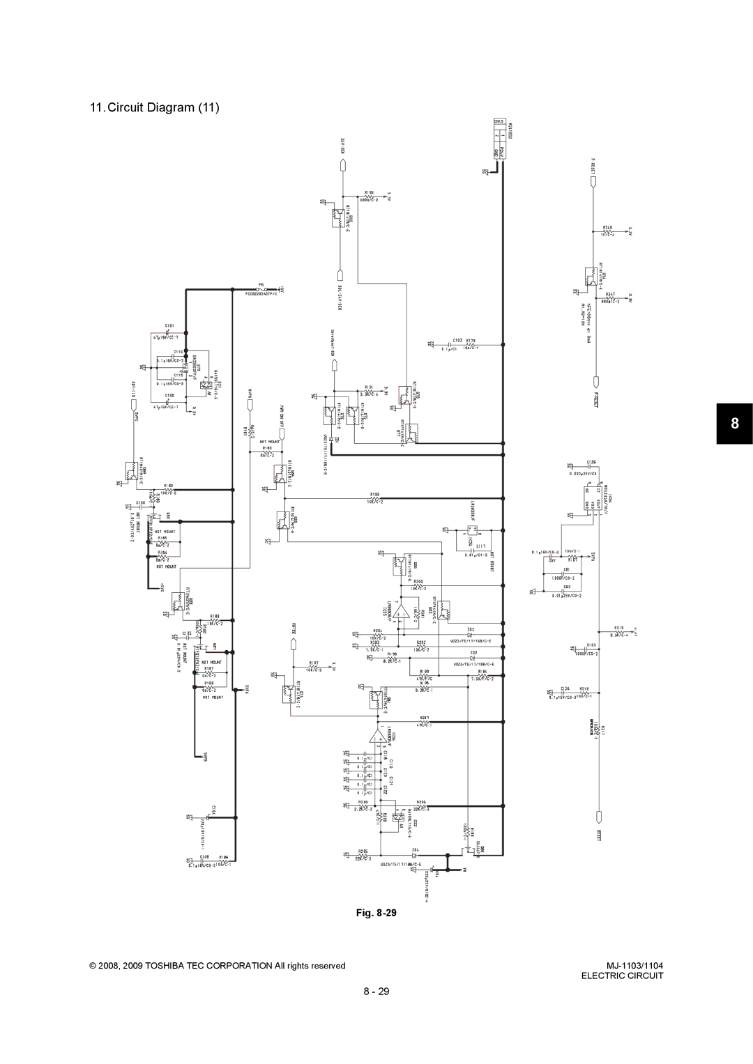 Toshiba MJ-1103, MJ-1104 service manual Circuit Diagram 