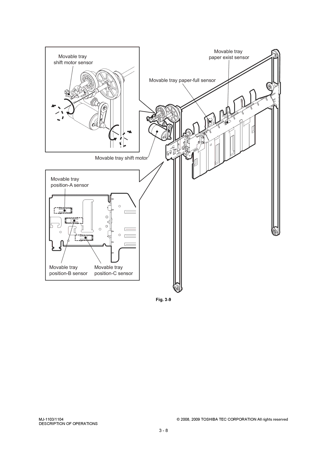 Toshiba MJ-1104, MJ-1103 service manual Position-C sensor 