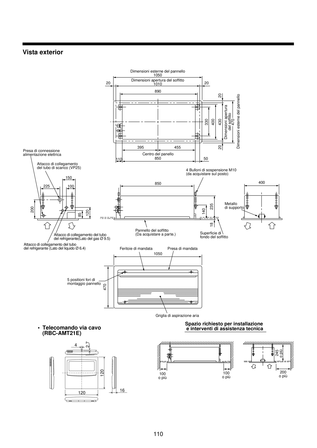 Toshiba MMU-AP0071YH installation manual Vista exterior 