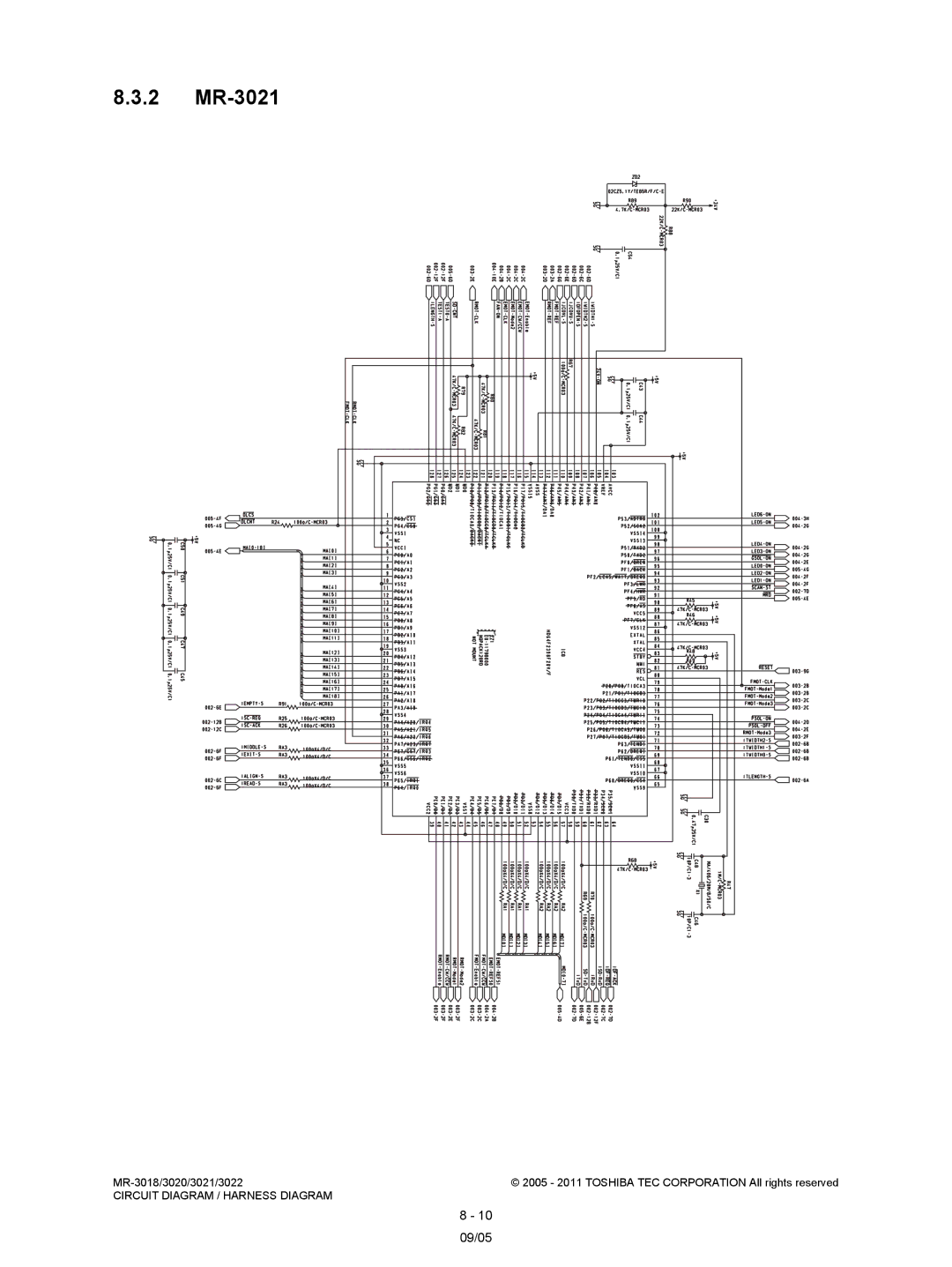 Toshiba MR-3018, MR-3022 service manual 2 MR-3021, 09/05 