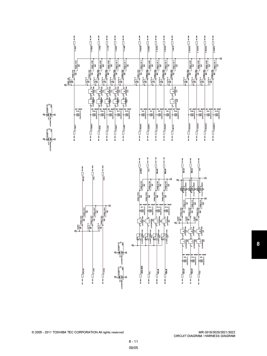 Toshiba MR-3022, MR-3018 service manual 11 09/05 