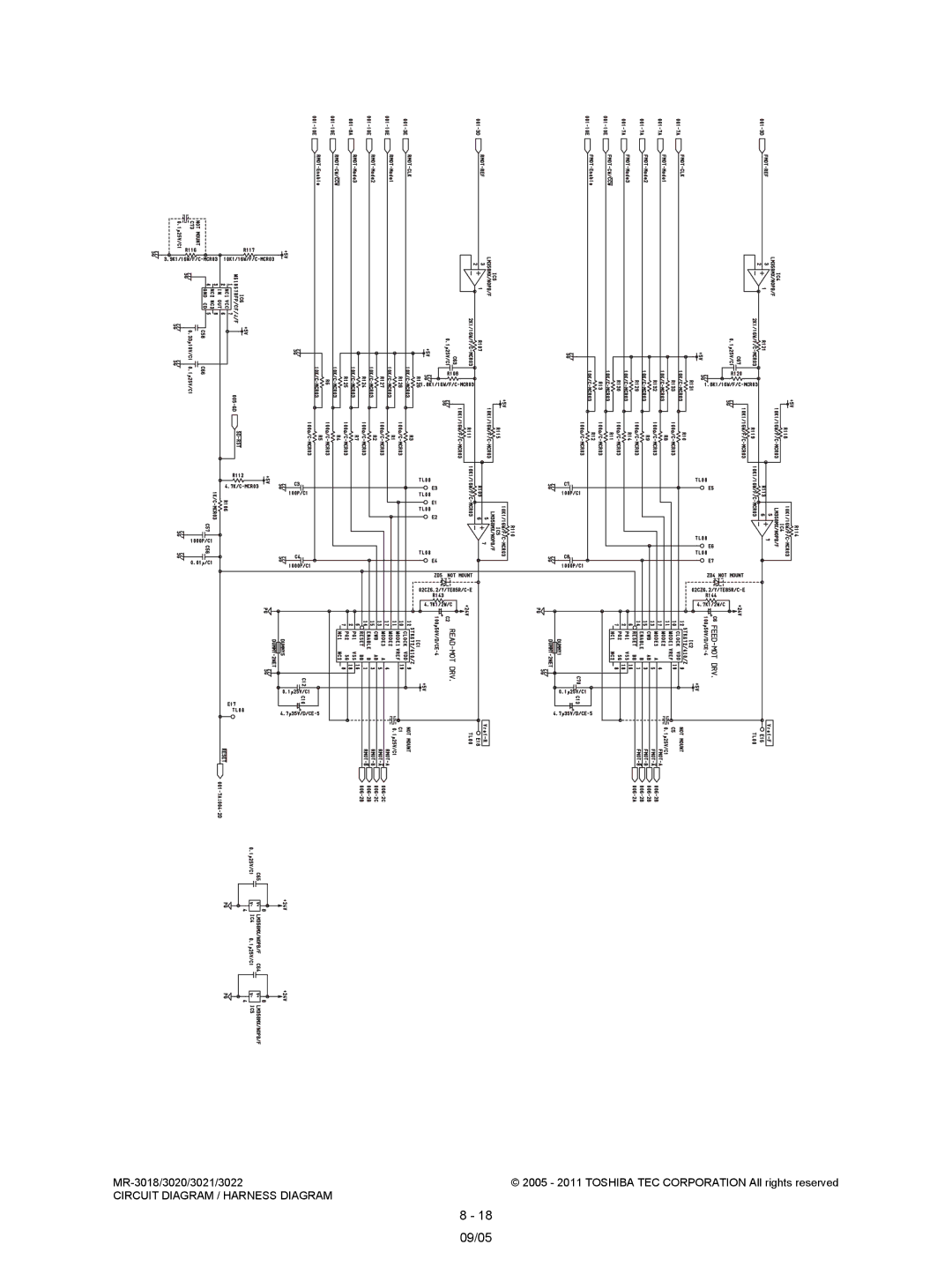 Toshiba MR-3018, MR-3022 service manual 09/05 