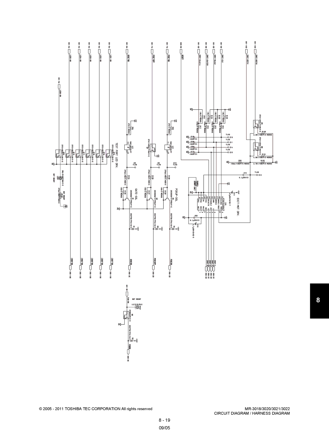 Toshiba MR-3022, MR-3018 service manual 19 09/05 