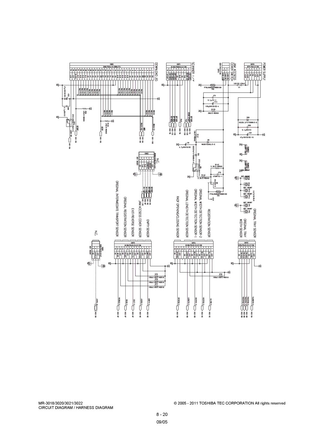 Toshiba MR-3018, MR-3022 service manual 09/05 