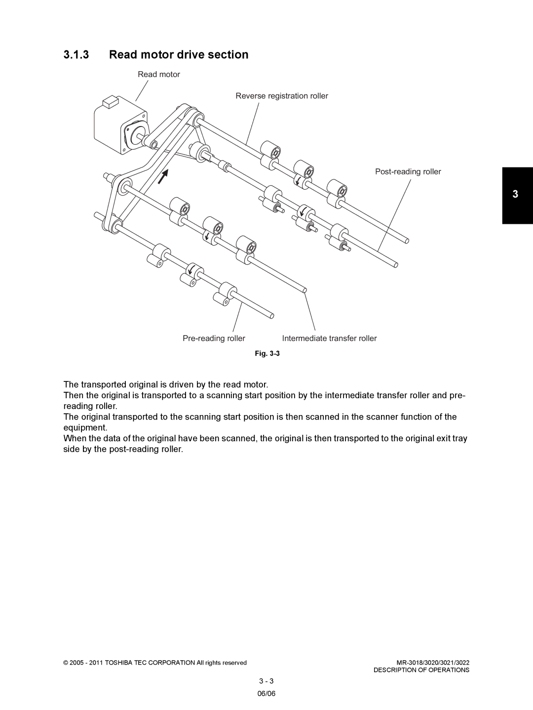 Toshiba MR-3022, MR-3018 service manual Read motor drive section, Intermediate transfer roller 