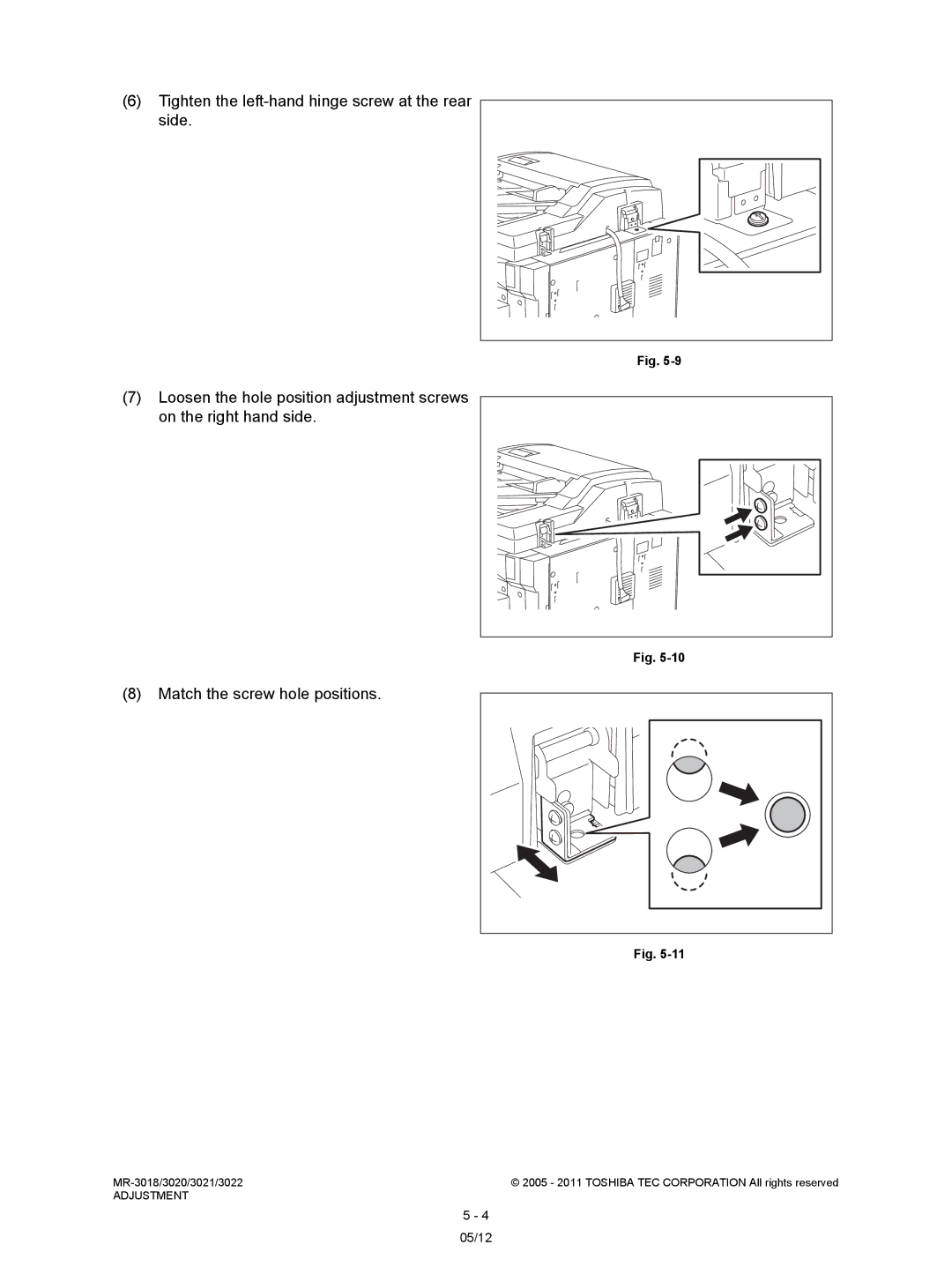 Toshiba MR-3018, MR-3022 service manual 05/12 