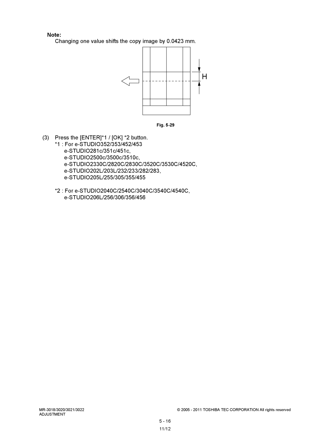 Toshiba MR-3018, MR-3022 service manual 11/12 