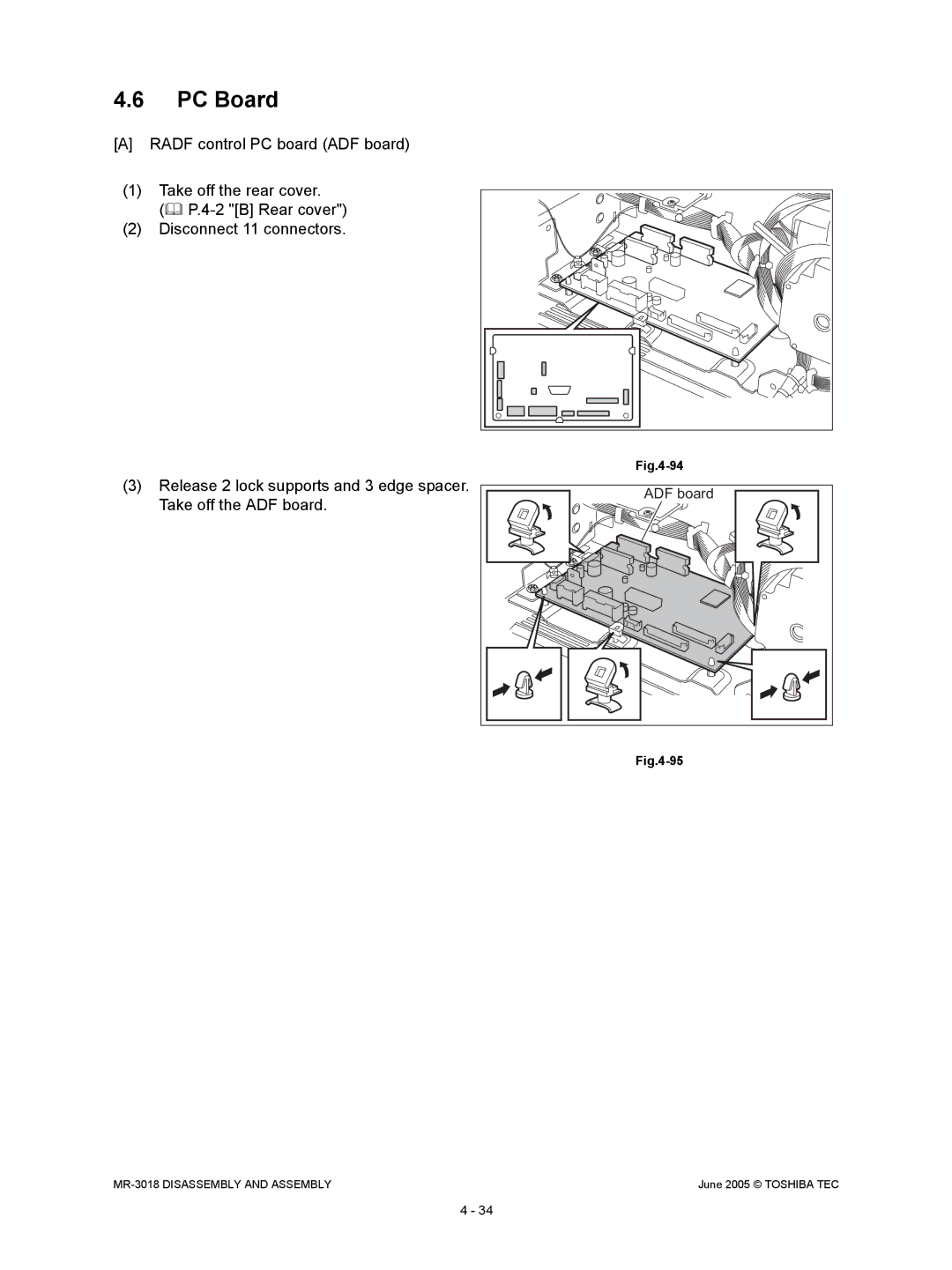 Toshiba MR-3018 service manual PC Board 