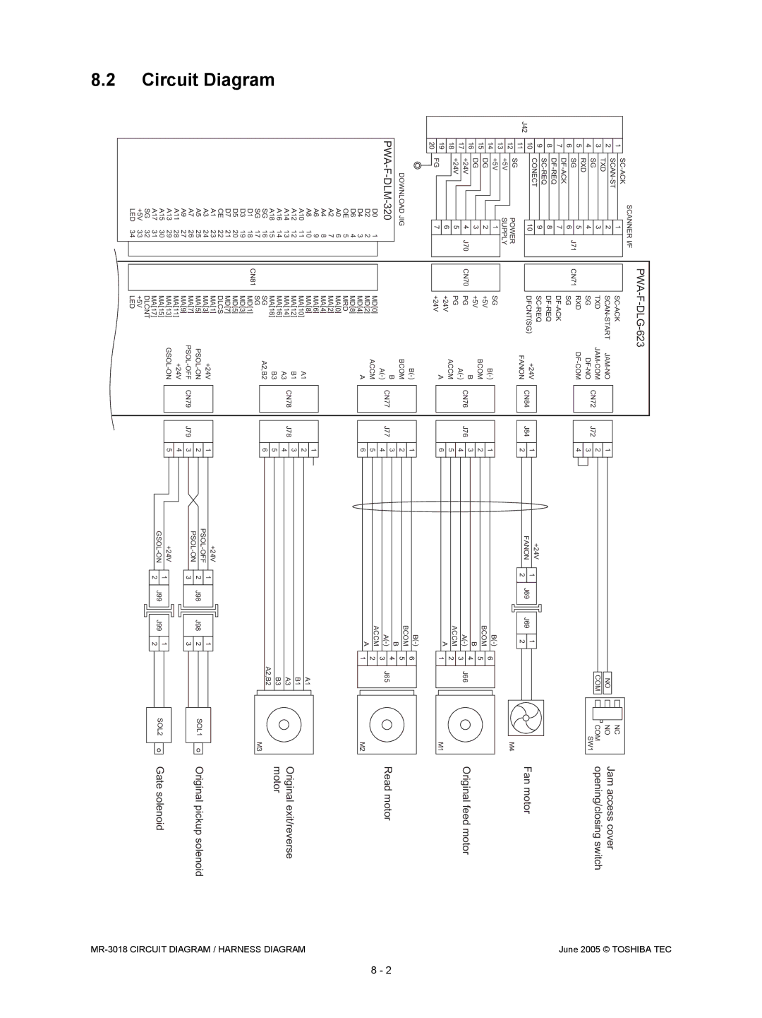 Toshiba MR-3018 service manual Diagram, Circuit 