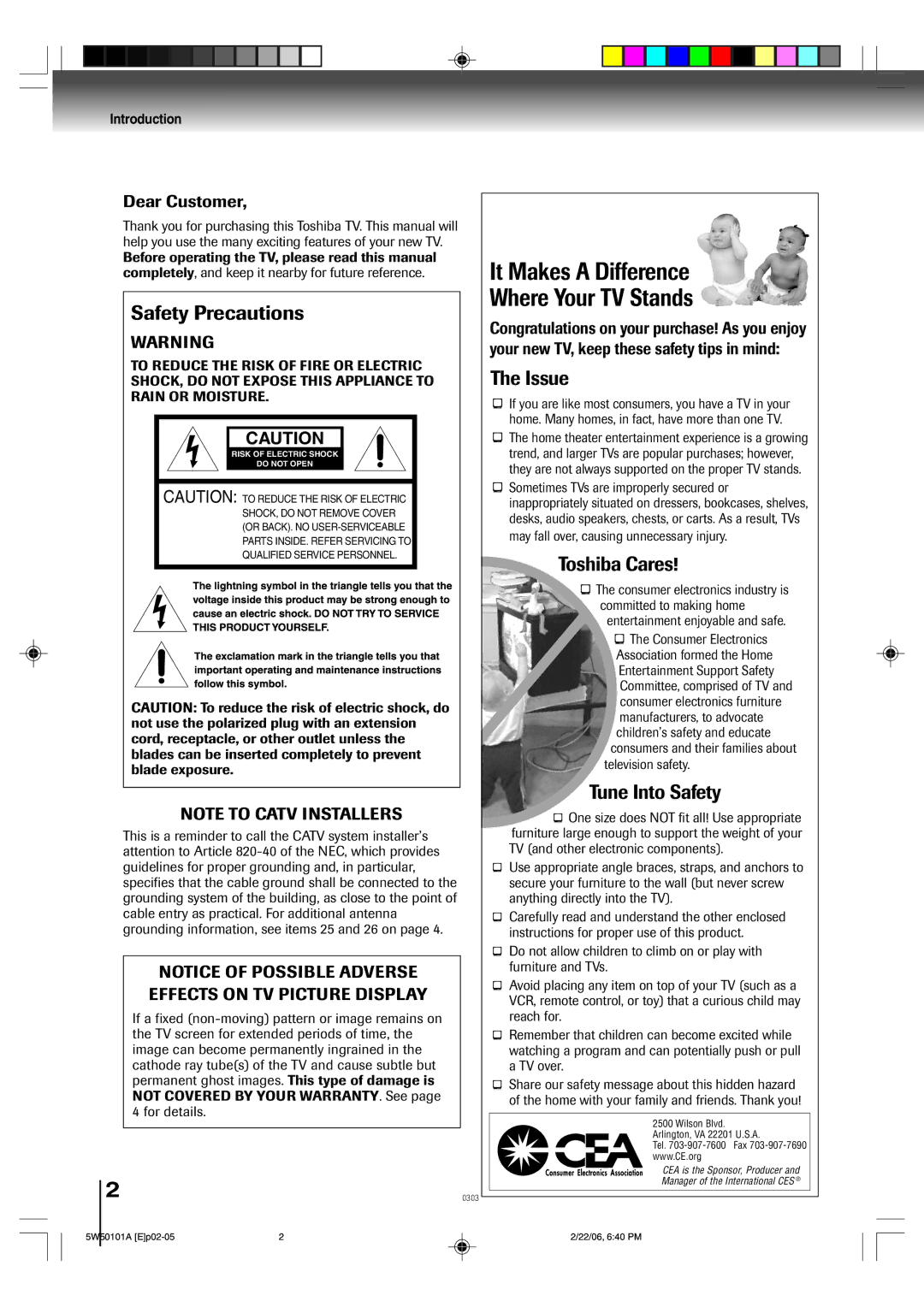 Toshiba MW20F12, MW24F12 owner manual Dear Customer, Introduction 