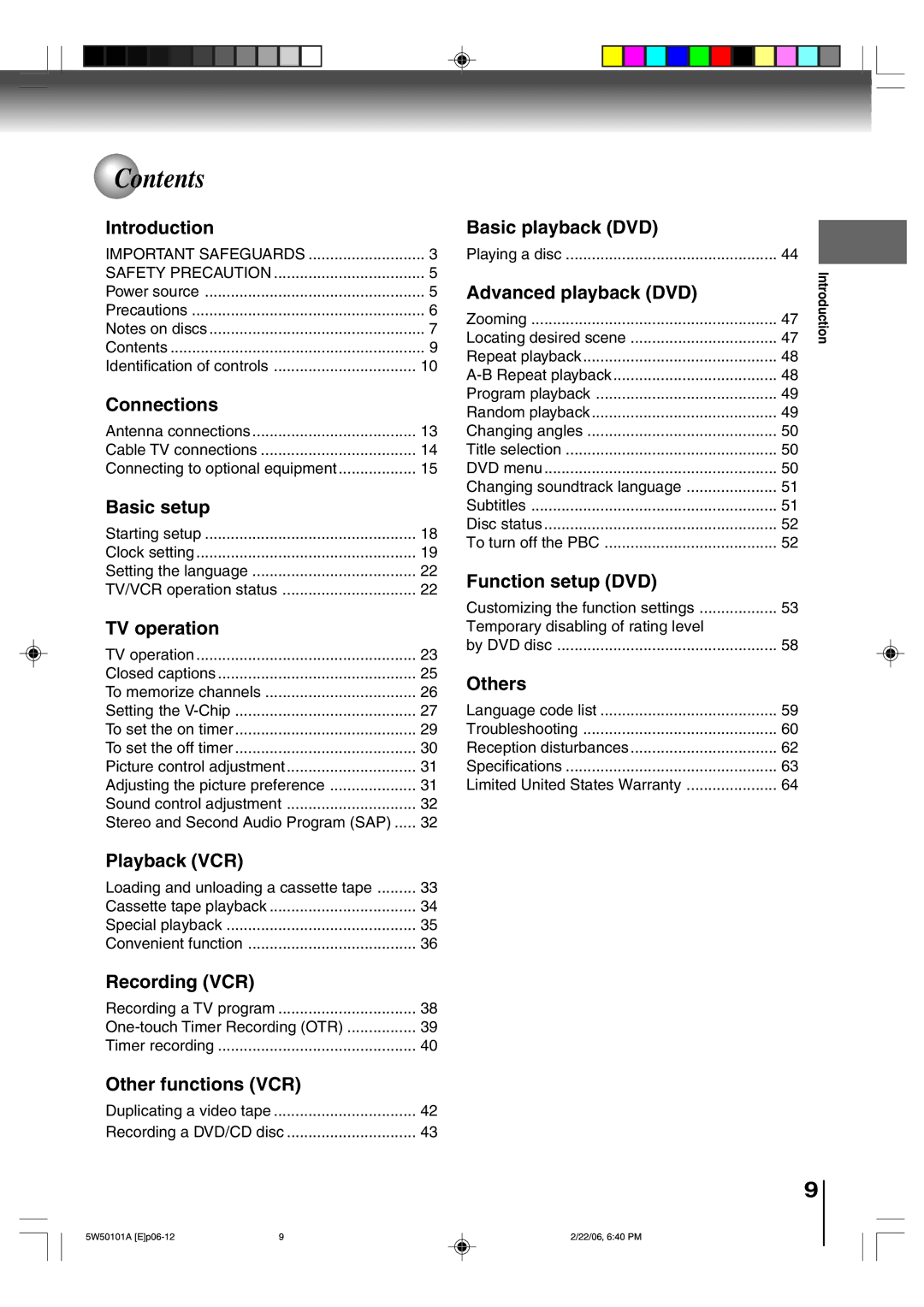 Toshiba MW24F12, MW20F12 owner manual Contents 