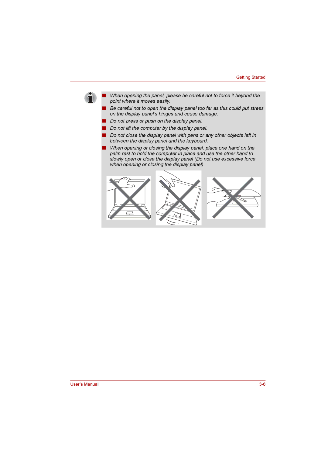 Toshiba NB200 manual Getting Started 