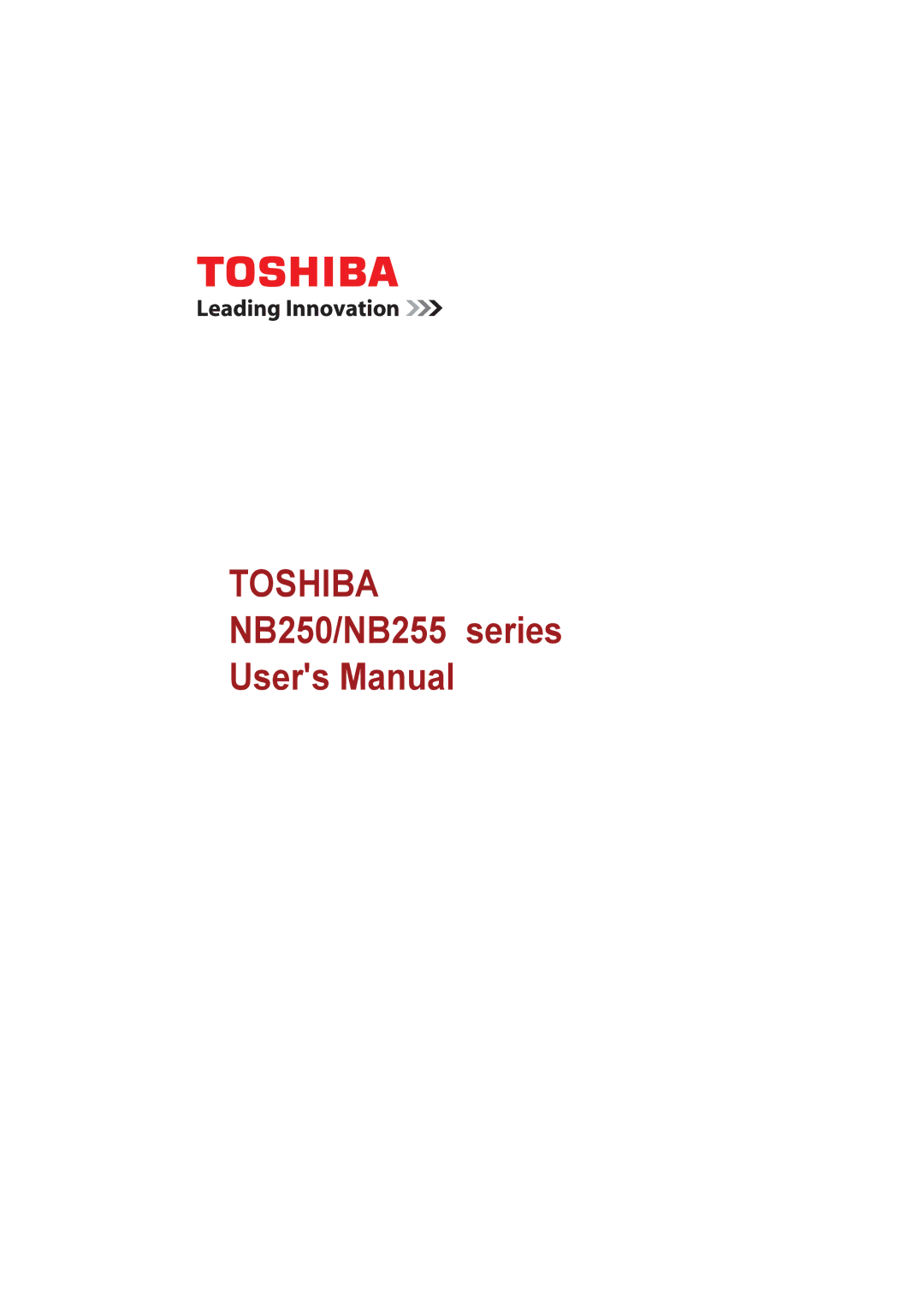 Toshiba NB255N245 user manual 