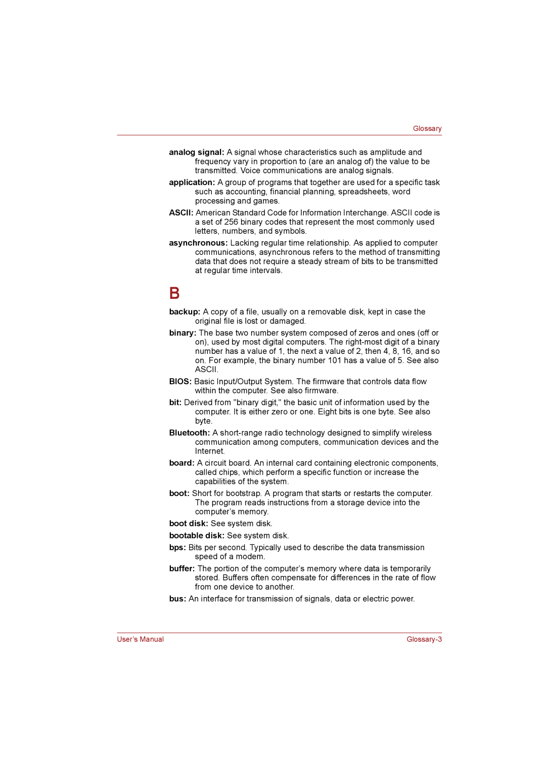 Toshiba NB255N245 user manual Ascii 