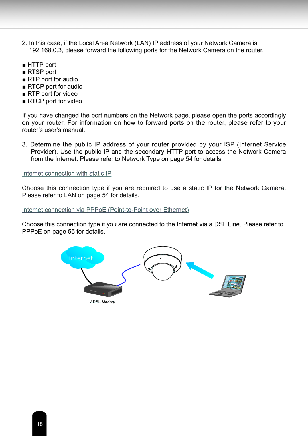 Toshiba Network Camera, IK-WD14A user manual Internet 