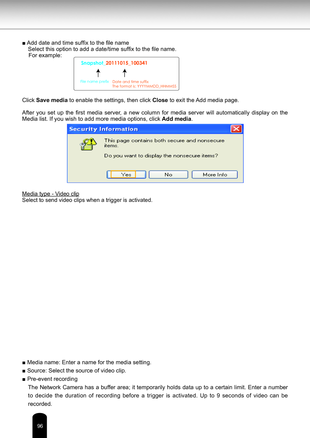 Toshiba Network Camera, IK-WD14A user manual Snapshot20111015100341 