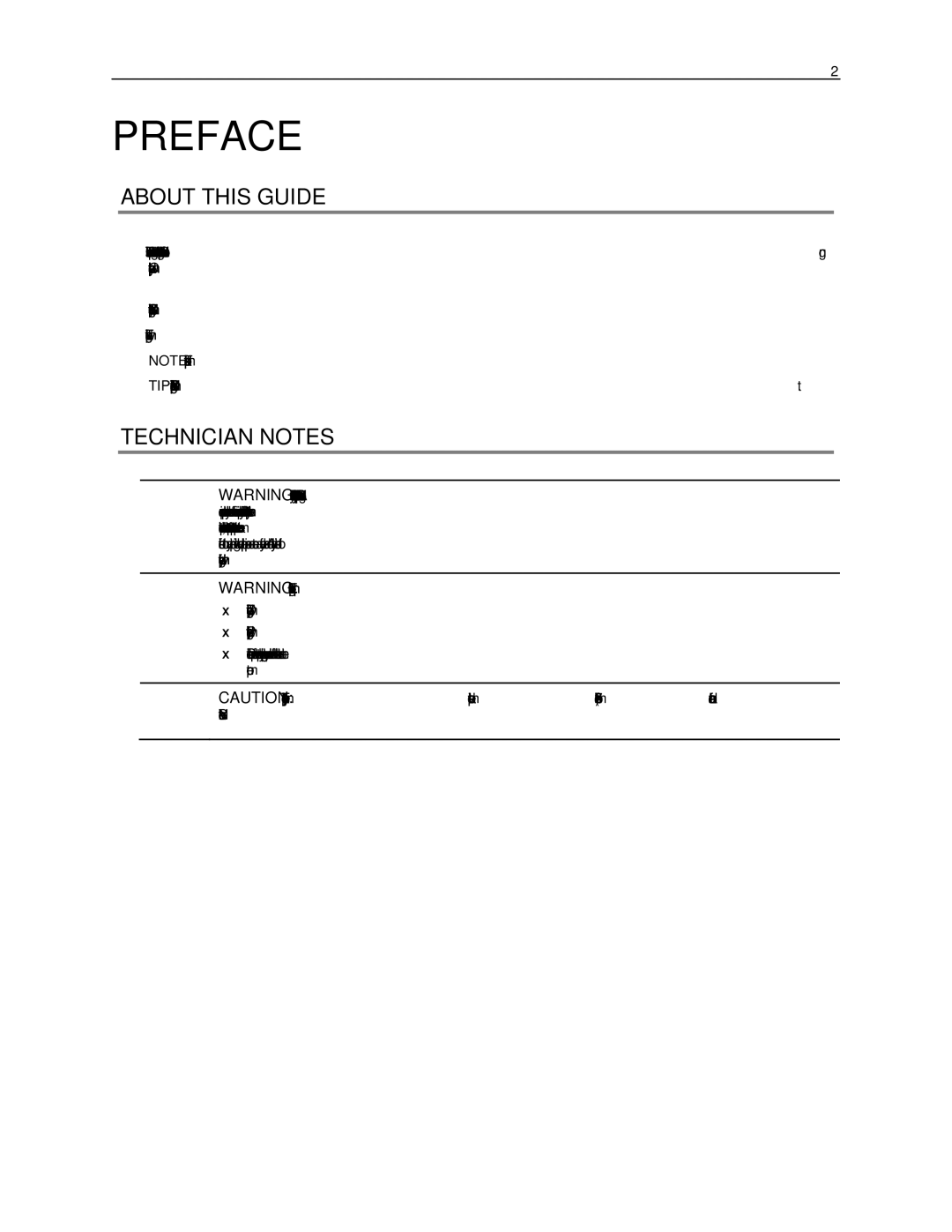 Toshiba NVS manual Preface, About this Guide, Technician Notes 