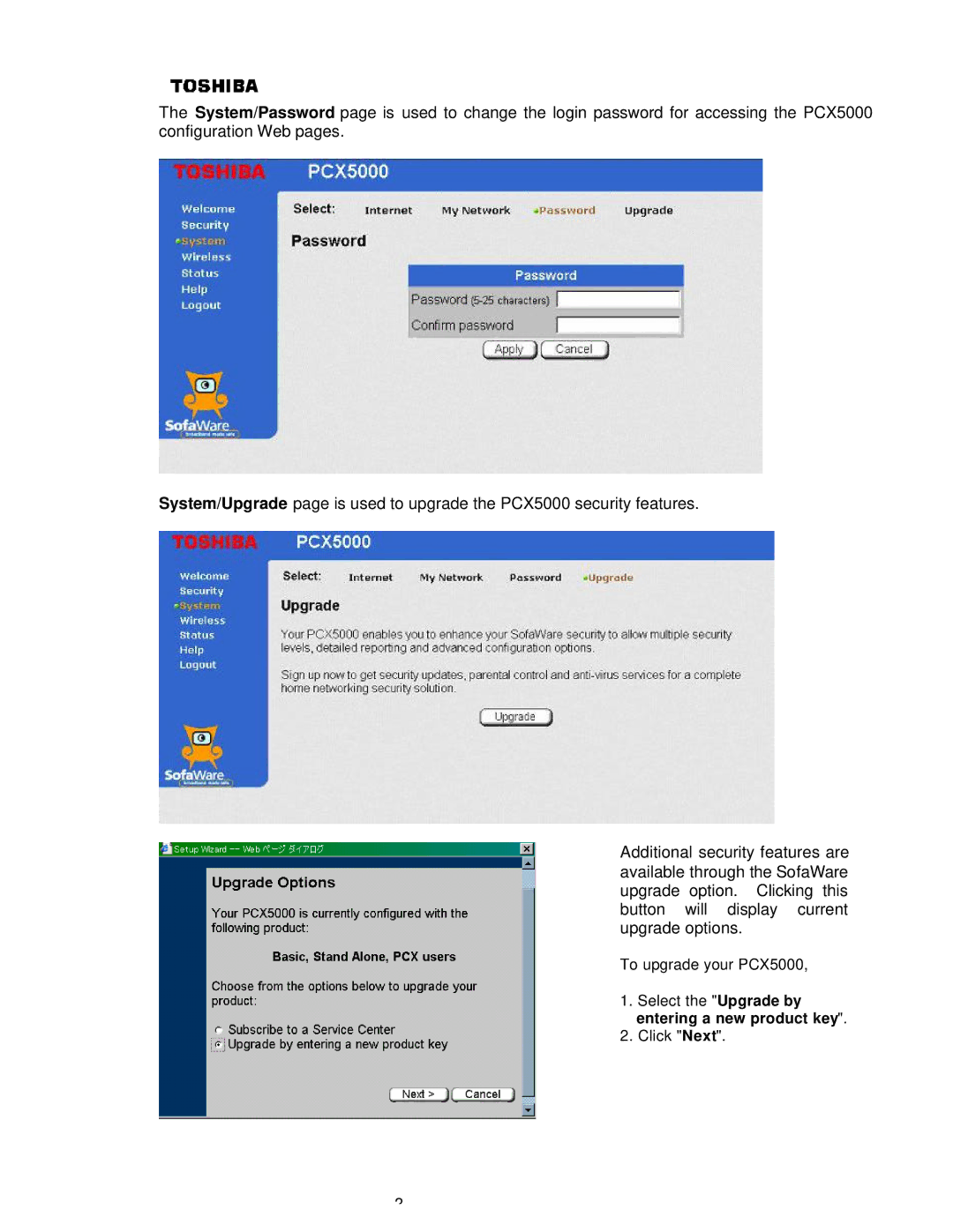 Toshiba PCX 5000, P000233790, PCX5000 owner manual 