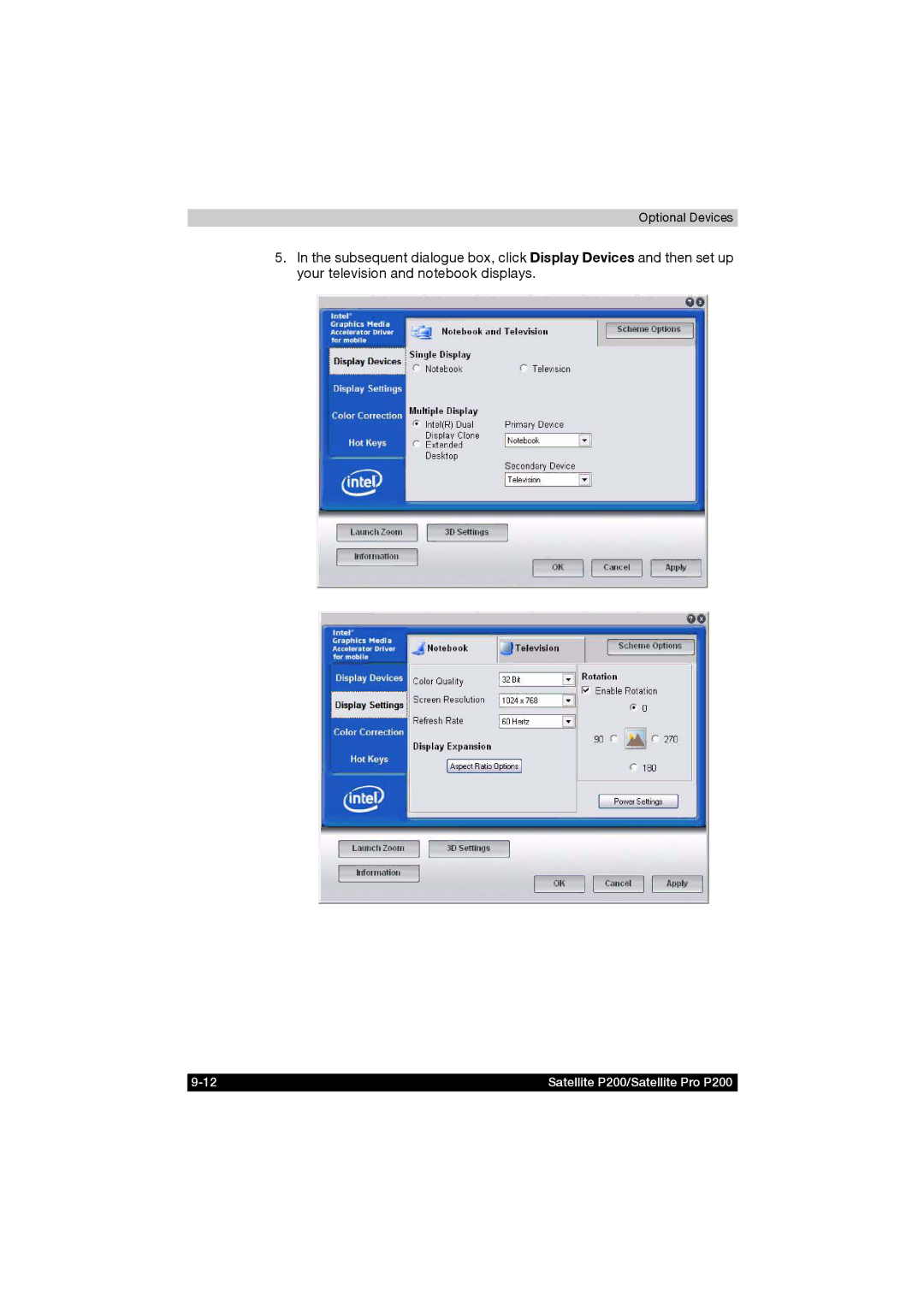 Toshiba manual Satellite P200/Satellite Pro P200 