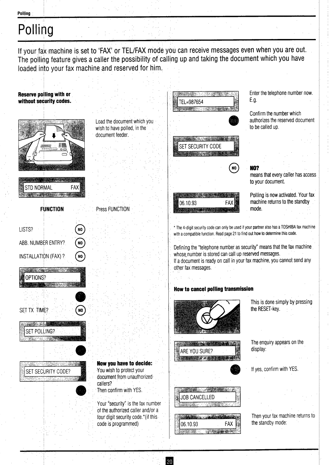 Toshiba P21 instruction manual 