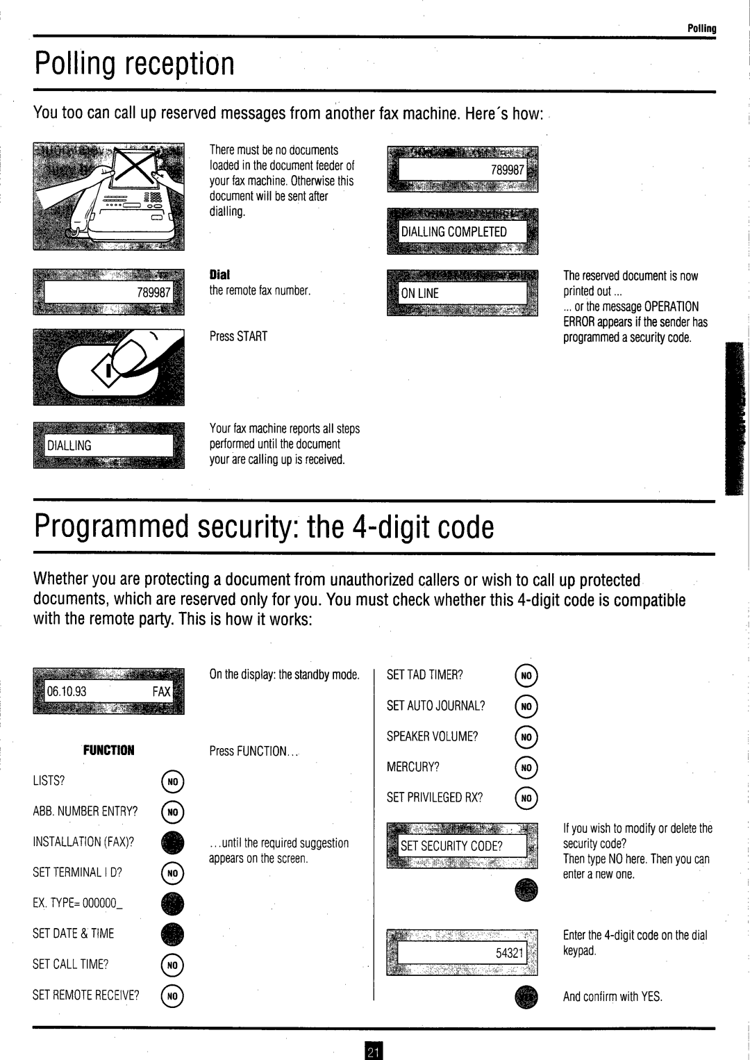 Toshiba P21 instruction manual 