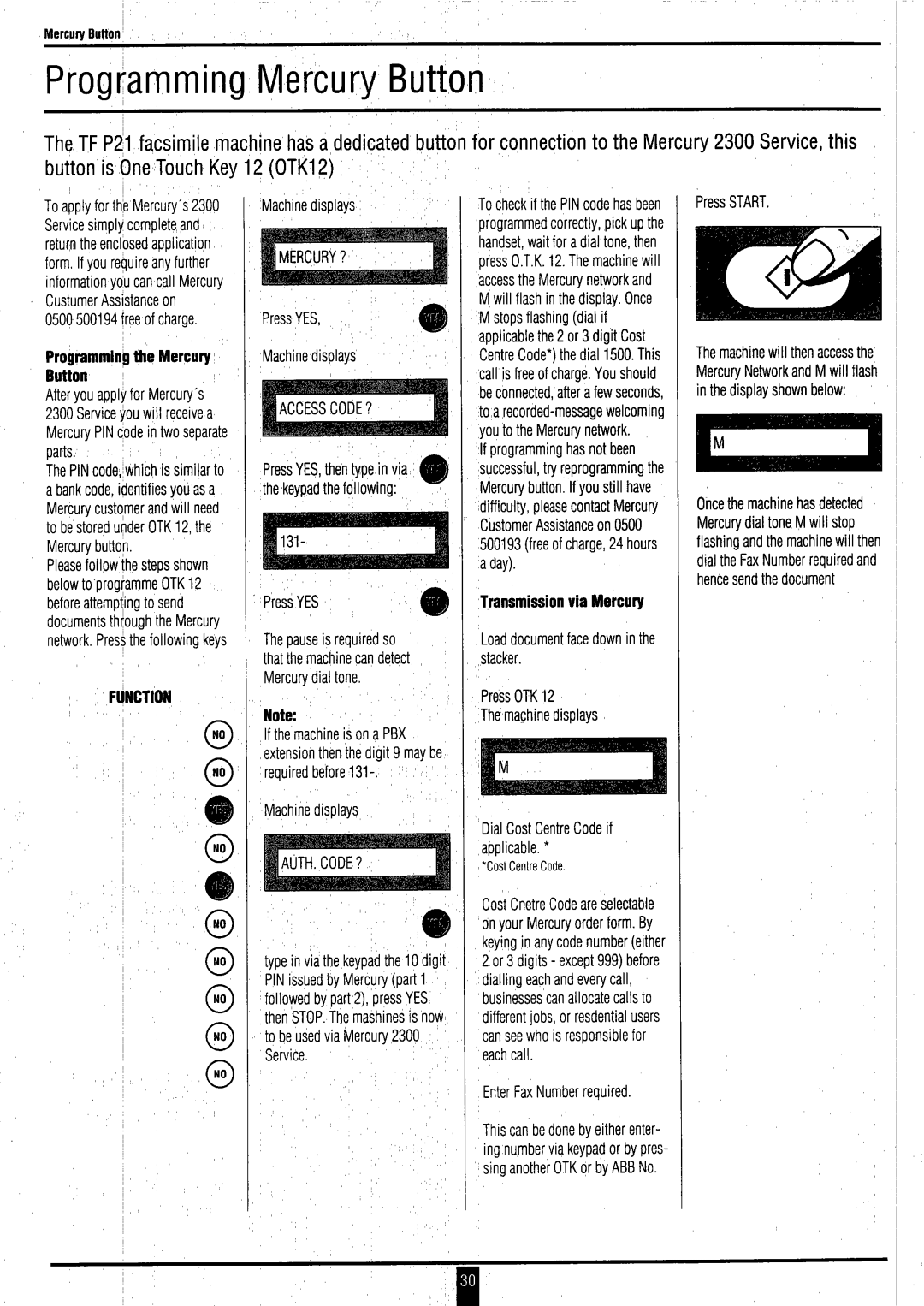 Toshiba P21 instruction manual 