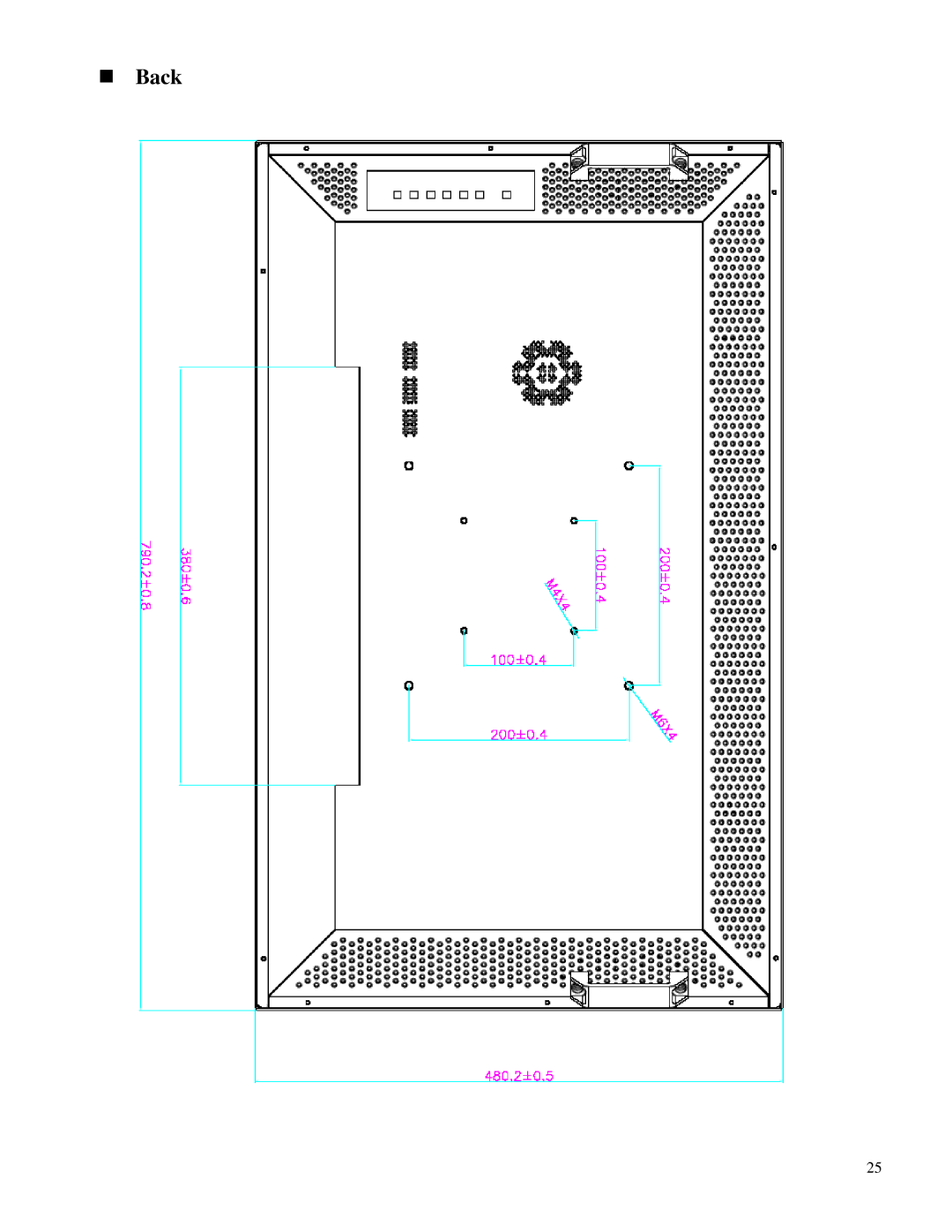 Toshiba P32LSA owner manual Back 