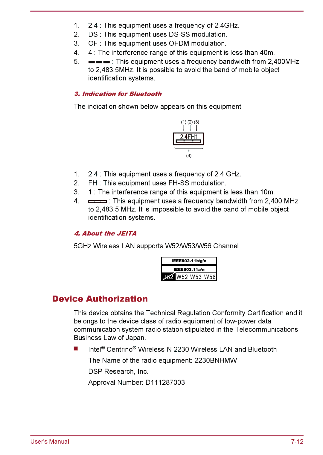 Toshiba S50-A/S50D-A, S50t-A/S50Dt-A, P50-A/P50D-A/P50t-A/P50Dt-A, L50-A/L50D-A/L50t-A/L50Dt-A Device Authorization 