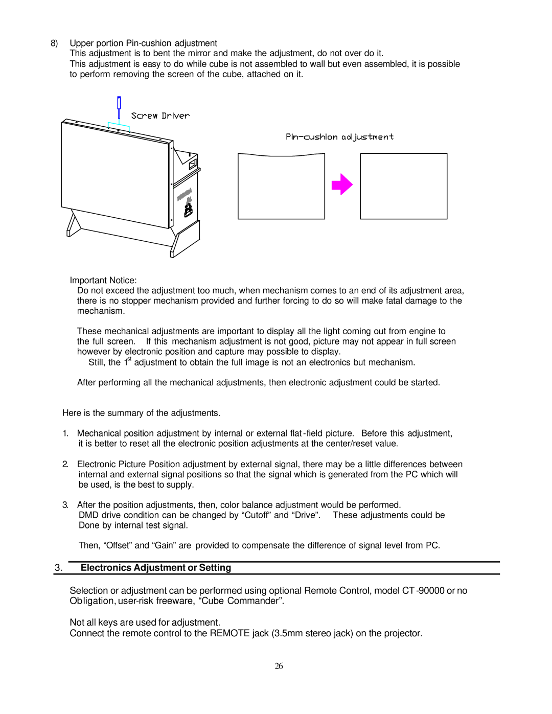 Toshiba P503DL service manual Electronics Adjustment or Setting 